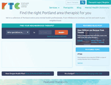 Tablet Screenshot of portlandtherapycenter.com